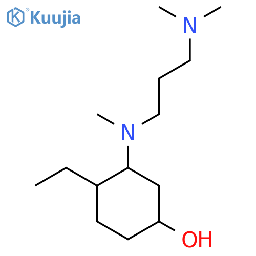3-{[3-(Dimethylamino)propyl](methyl)amino}-4-ethylcyclohexan-1-ol structure