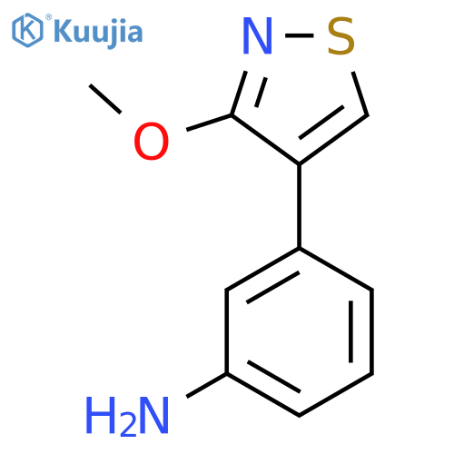 3-(3-Methoxy-1,2-thiazol-4-yl)aniline structure