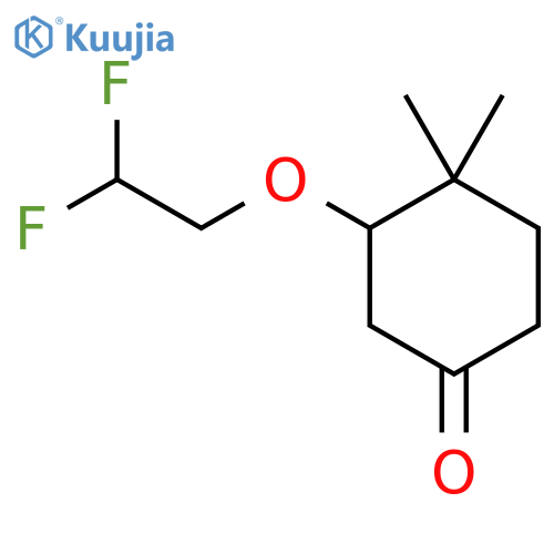 3-(2,2-Difluoroethoxy)-4,4-dimethylcyclohexan-1-one structure