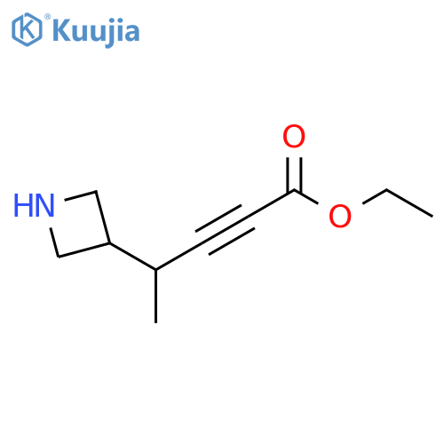 2-Pentynoic acid, 4-(3-azetidinyl)-, ethyl ester structure