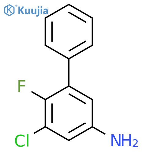3-chloro-4-fluoro-5-phenylaniline structure