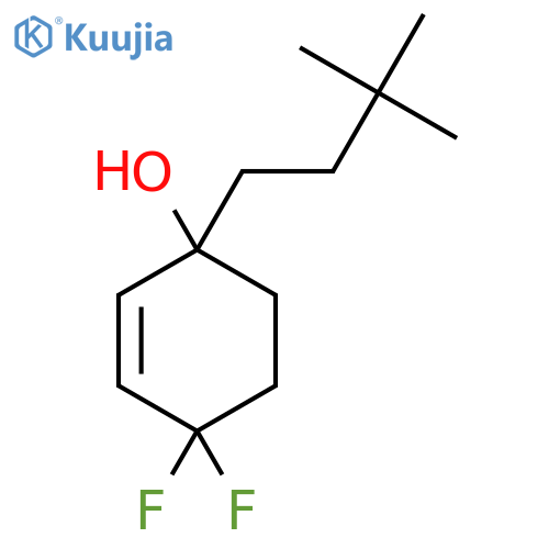 1-(3,3-Dimethylbutyl)-4,4-difluorocyclohex-2-en-1-ol structure