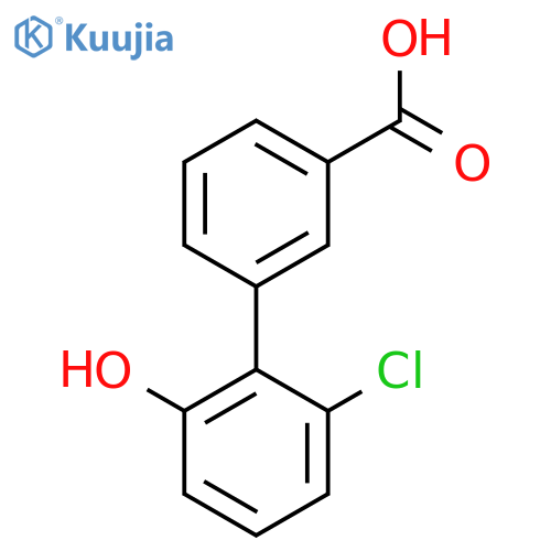 3-(2-chloro-6-hydroxyphenyl)benzoic acid structure