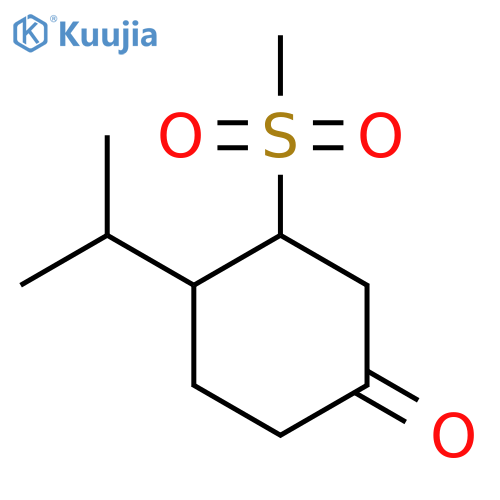 3-Methanesulfonyl-4-(propan-2-yl)cyclohexan-1-one structure