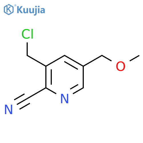 3-(chloromethyl)-5-(methoxymethyl)pyridine-2-carbonitrile structure