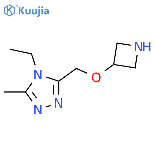 3-(azetidin-3-yloxy)methyl-4-ethyl-5-methyl-4H-1,2,4-triazole structure