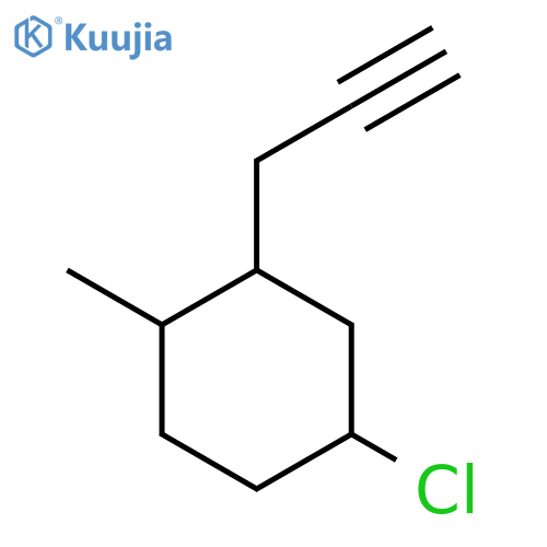 4-Chloro-1-methyl-2-(prop-2-yn-1-yl)cyclohexane structure