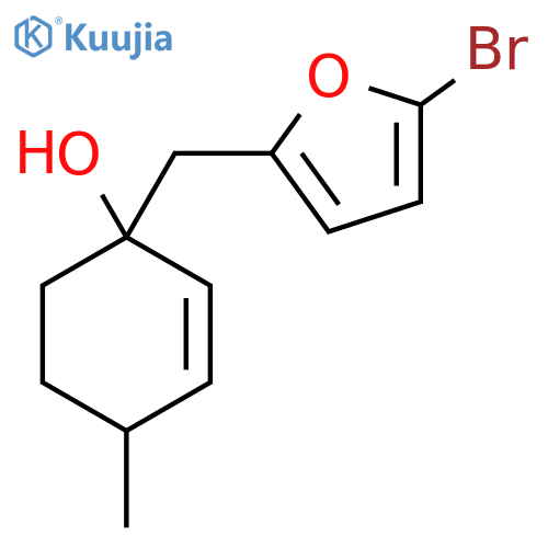 1-[(5-Bromofuran-2-yl)methyl]-4-methylcyclohex-2-en-1-ol structure