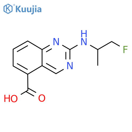 2-(1-fluoropropan-2-yl)aminoquinazoline-5-carboxylic acid structure