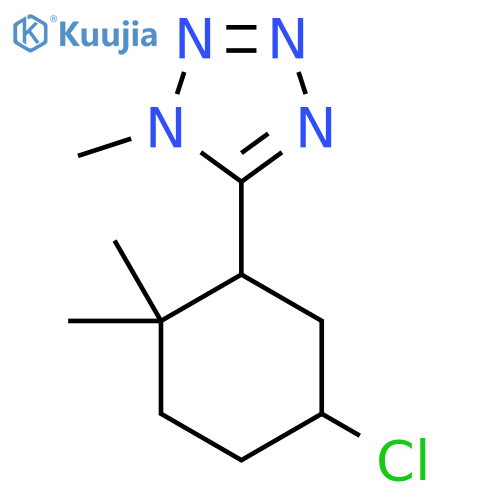 5-(5-chloro-2,2-dimethylcyclohexyl)-1-methyl-1H-1,2,3,4-tetrazole structure