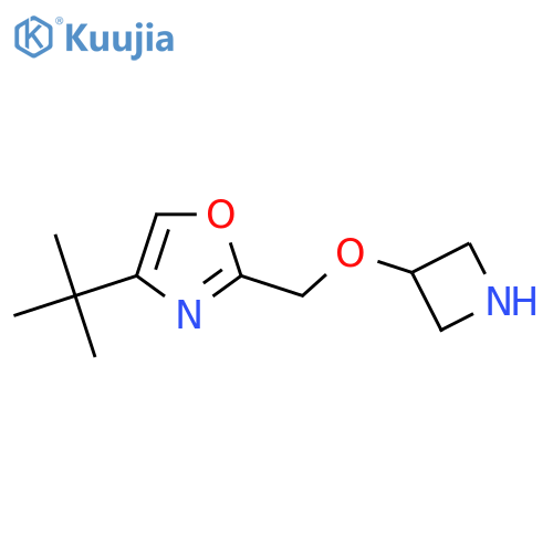 2-(azetidin-3-yloxy)methyl-4-tert-butyl-1,3-oxazole structure