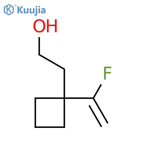 2-1-(1-fluoroethenyl)cyclobutylethan-1-ol structure