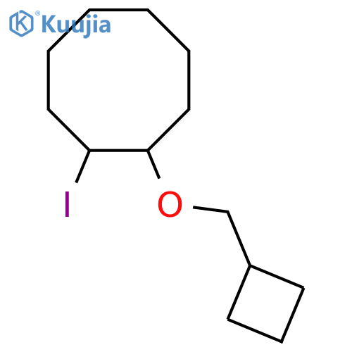 1-(cyclobutylmethoxy)-2-iodocyclooctane structure