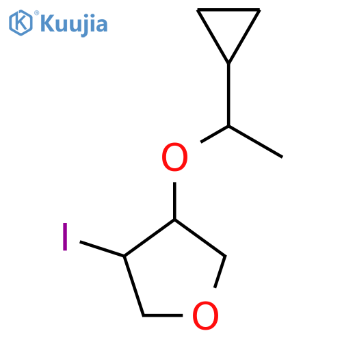 3-(1-cyclopropylethoxy)-4-iodooxolane structure
