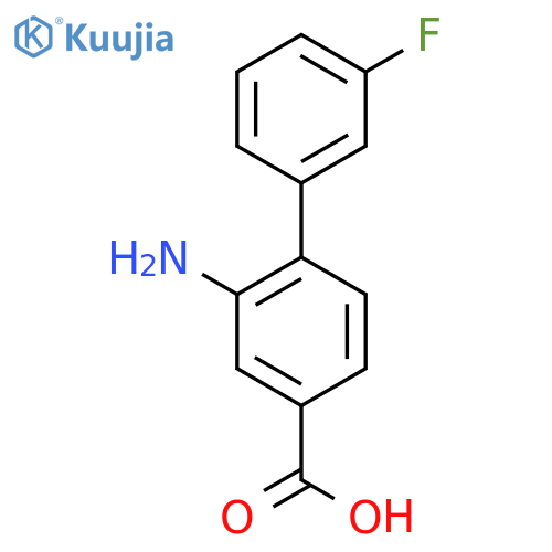 3-amino-4-(3-fluorophenyl)benzoic acid structure