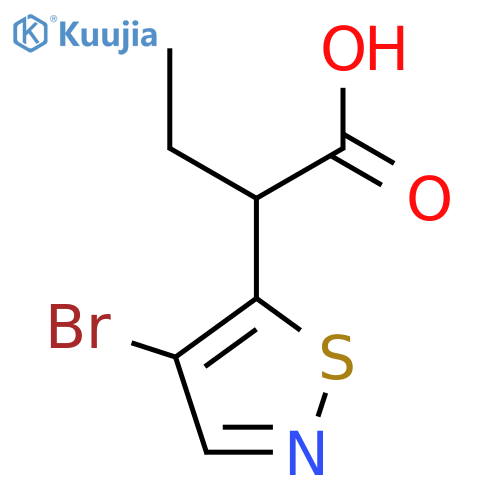 2-(4-bromo-1,2-thiazol-5-yl)butanoic acid structure