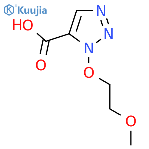 1-(2-methoxyethoxy)-1H-1,2,3-triazole-5-carboxylic acid structure