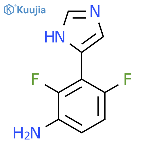 2,4-difluoro-3-(1H-imidazol-4-yl)aniline structure