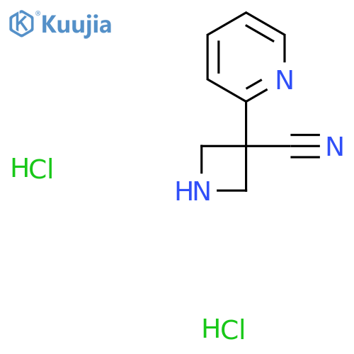 3-(Pyridin-2-yl)azetidine-3-carbonitrile dihydrochloride structure
