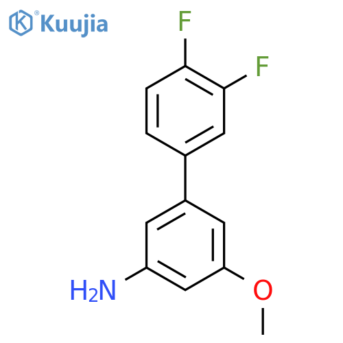 3-(3,4-difluorophenyl)-5-methoxyaniline structure