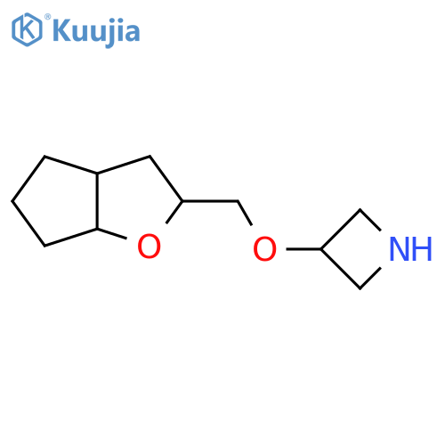 3-({hexahydro-2H-cyclopentabfuran-2-yl}methoxy)azetidine structure