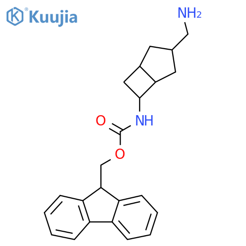 (9H-fluoren-9-yl)methyl N-3-(aminomethyl)bicyclo3.2.0heptan-6-ylcarbamate structure