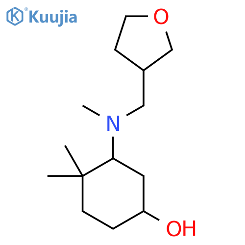 4,4-Dimethyl-3-{methyl[(oxolan-3-yl)methyl]amino}cyclohexan-1-ol structure