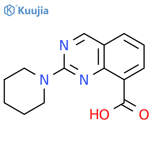 2-(Piperidin-1-yl)quinazoline-8-carboxylic acid structure