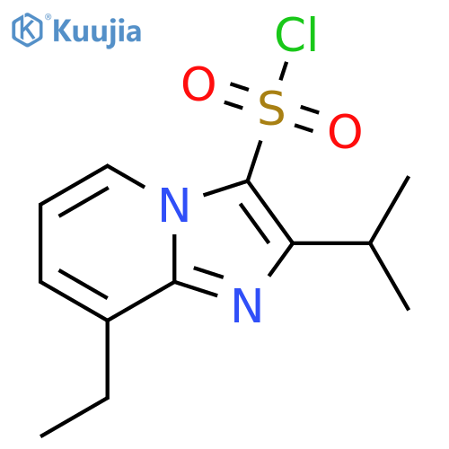 8-ethyl-2-(propan-2-yl)imidazo1,2-apyridine-3-sulfonyl chloride structure