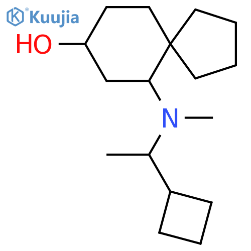 6-[(1-Cyclobutylethyl)(methyl)amino]spiro[4.5]decan-8-ol structure