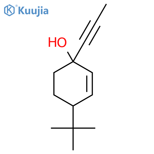 4-Tert-butyl-1-(prop-1-yn-1-yl)cyclohex-2-en-1-ol structure