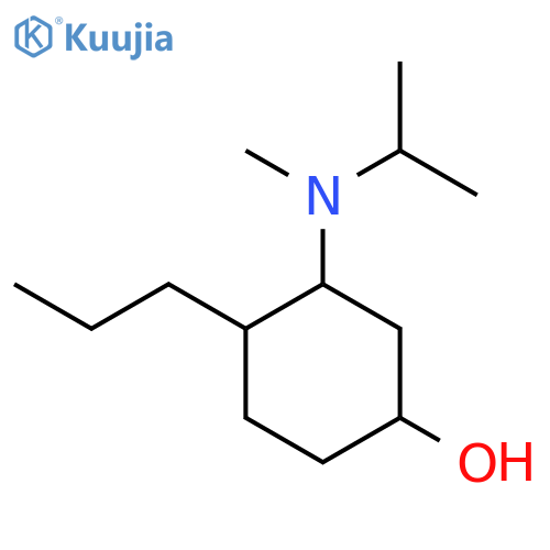 3-[Methyl(propan-2-yl)amino]-4-propylcyclohexan-1-ol structure