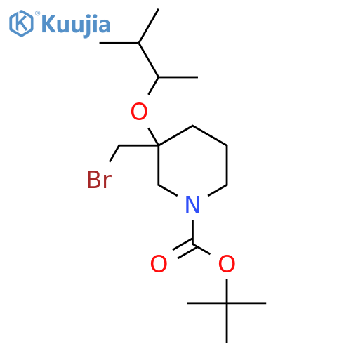 tert-butyl 3-(bromomethyl)-3-(3-methylbutan-2-yl)oxypiperidine-1-carboxylate structure