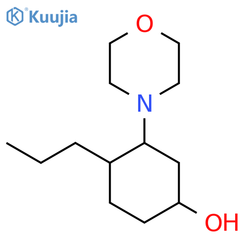 3-(Morpholin-4-yl)-4-propylcyclohexan-1-ol structure