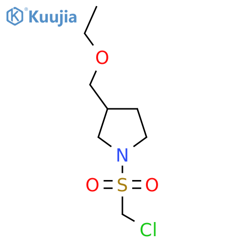 1-Chloromethanesulfonyl-3-(ethoxymethyl)pyrrolidine structure