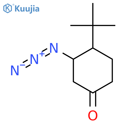 3-Azido-4-tert-butylcyclohexan-1-one structure