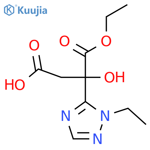 4-ethoxy-3-(1-ethyl-1H-1,2,4-triazol-5-yl)-3-hydroxy-4-oxobutanoic acid structure