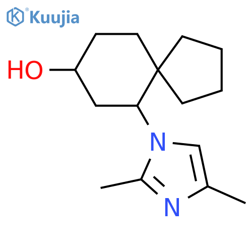 6-(2,4-dimethyl-1H-imidazol-1-yl)spiro[4.5]decan-8-ol structure