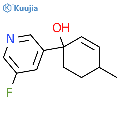1-(5-Fluoropyridin-3-yl)-4-methylcyclohex-2-en-1-ol structure