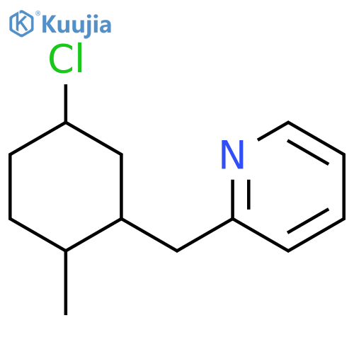 2-[(5-Chloro-2-methylcyclohexyl)methyl]pyridine structure