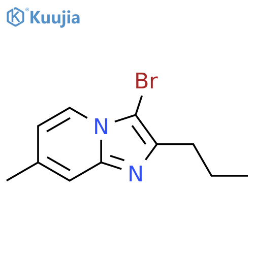 3-bromo-7-methyl-2-propylimidazo1,2-apyridine structure