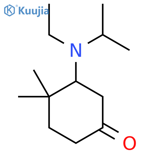 3-[Ethyl(propan-2-yl)amino]-4,4-dimethylcyclohexan-1-one structure