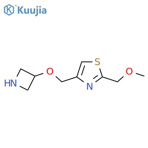 4-(azetidin-3-yloxy)methyl-2-(methoxymethyl)-1,3-thiazole structure
