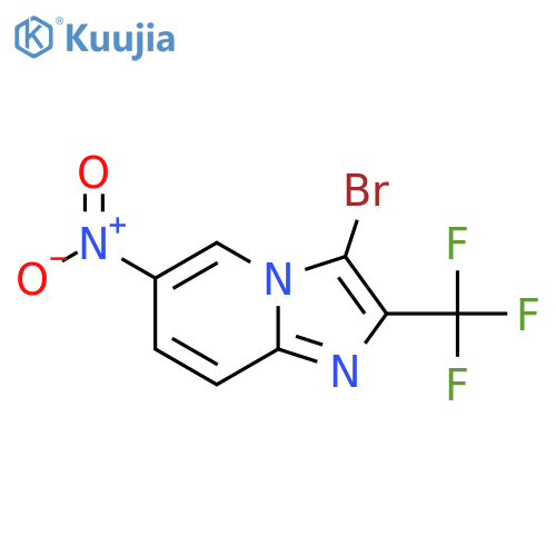 3-bromo-6-nitro-2-(trifluoromethyl)imidazo1,2-apyridine structure