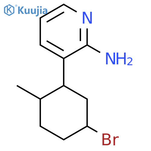 3-(5-Bromo-2-methylcyclohexyl)pyridin-2-amine structure