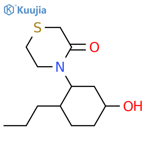 4-(5-Hydroxy-2-propylcyclohexyl)thiomorpholin-3-one structure