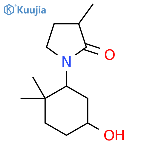 1-(5-Hydroxy-2,2-dimethylcyclohexyl)-3-methylpyrrolidin-2-one structure