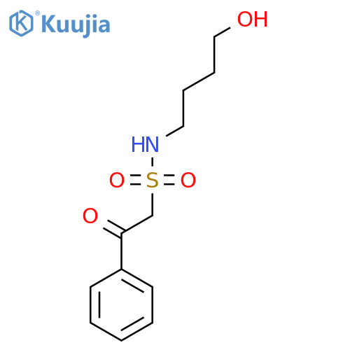 N-(4-hydroxybutyl)-2-oxo-2-phenylethane-1-sulfonamide structure