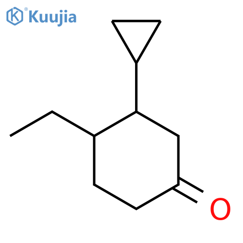 3-Cyclopropyl-4-ethylcyclohexan-1-one structure