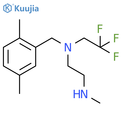 (2,5-dimethylphenyl)methyl2-(methylamino)ethyl(2,2,2-trifluoroethyl)amine structure